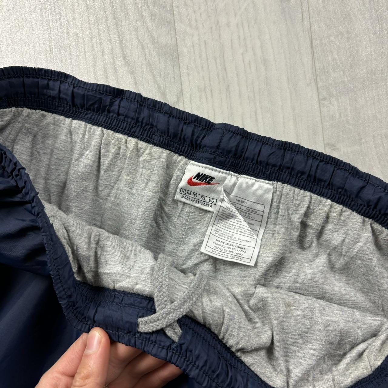 VINTAGE 90s NIKE BAGGY TRACKSUIT BOTTOMS NAVY