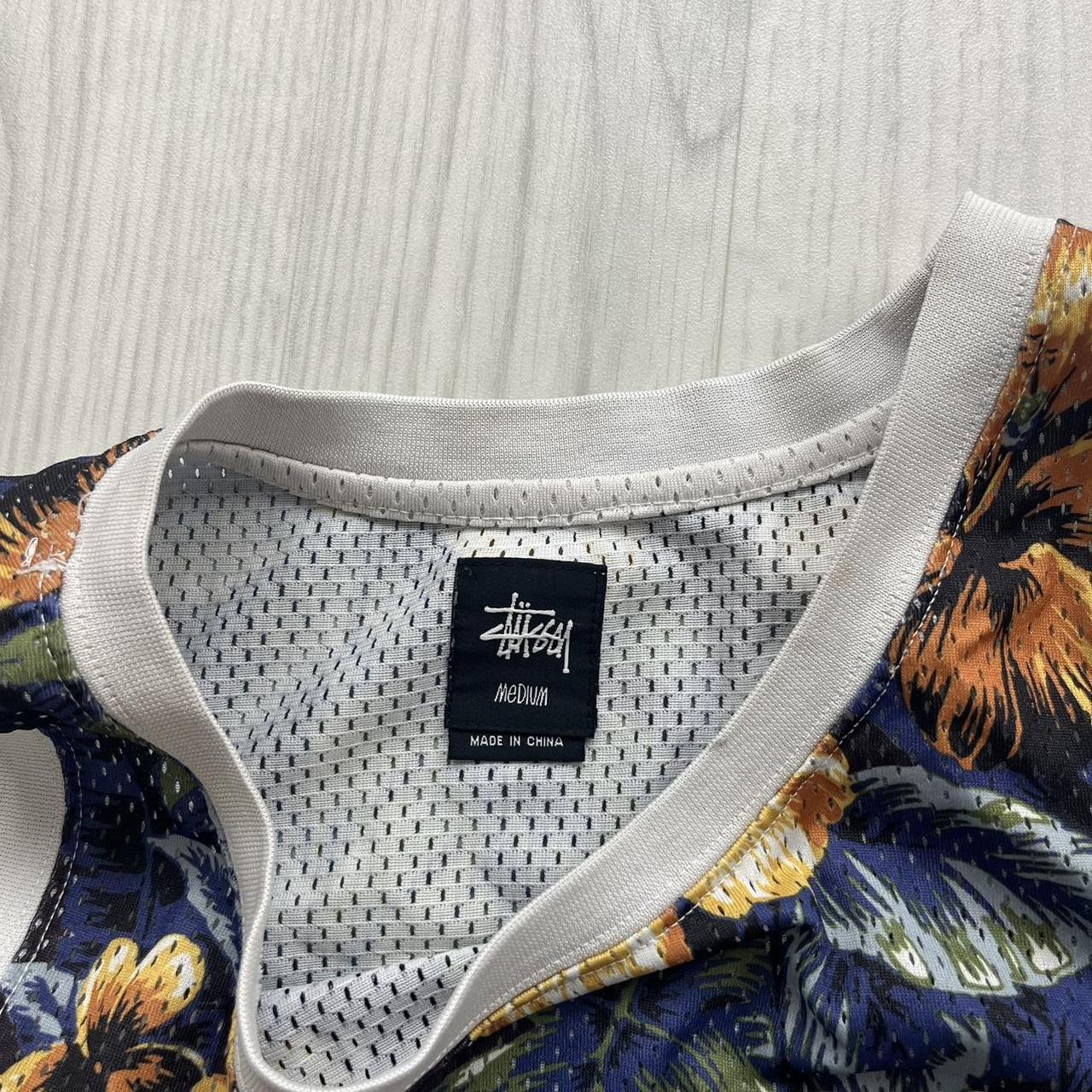STUSSY FLORAL TANK TOP HAWAII BASKETBALL MESH JERSEY