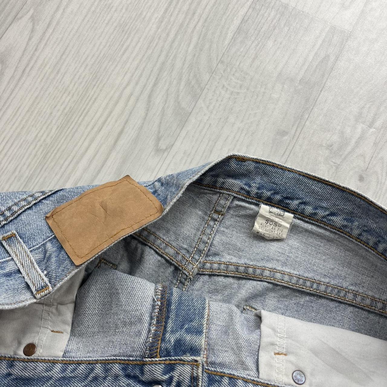 VINTAGE 00s LEVIS 505 BAGGY LOOSE JORTS LIGHT BLUE