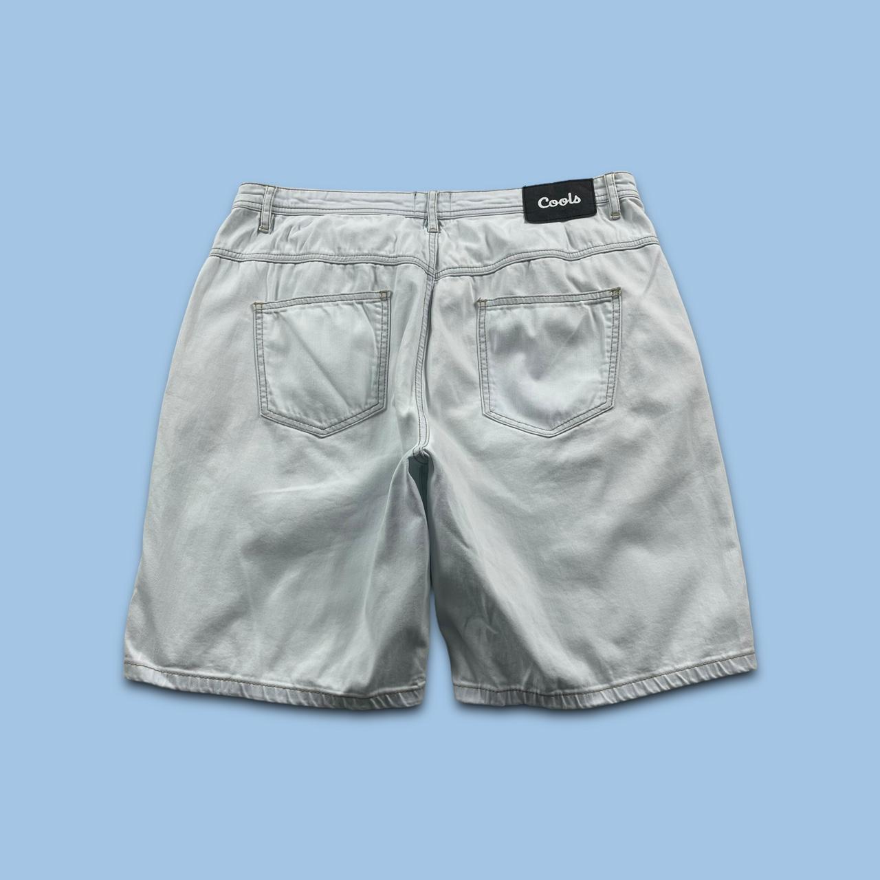 VINTAGE BARNEY COOLS BAGGY JORTS WHITE (34w)