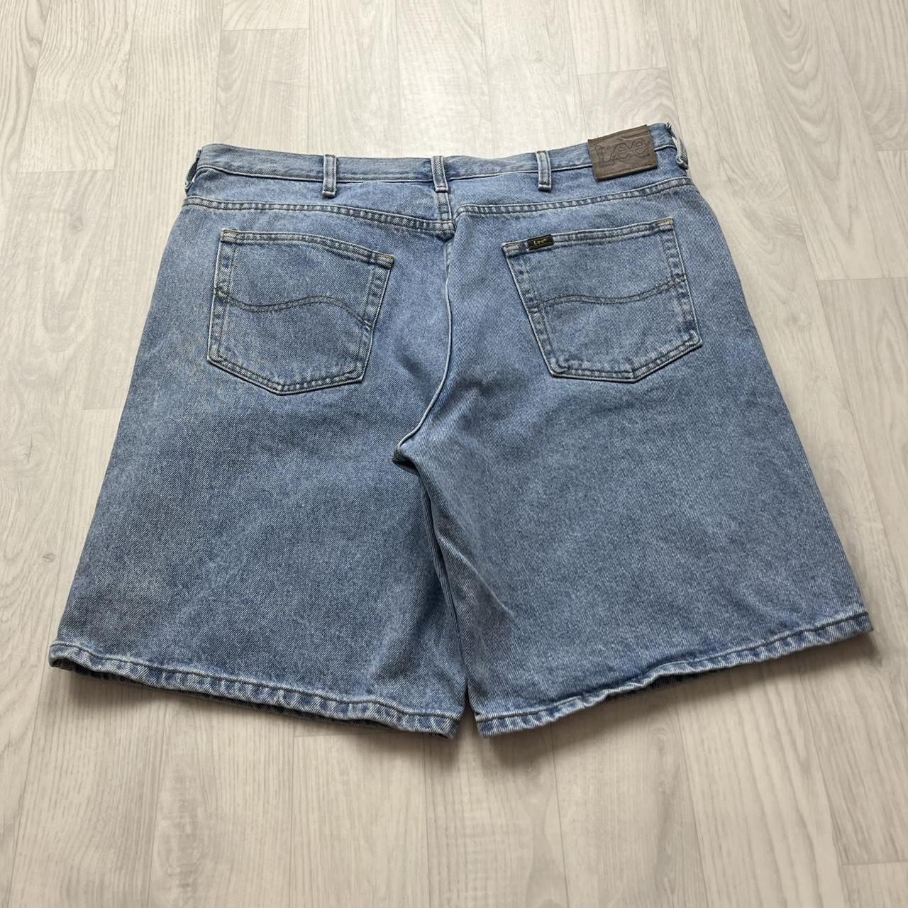 VINTAGE Y2K LEE BAGGY JORTS BLUE