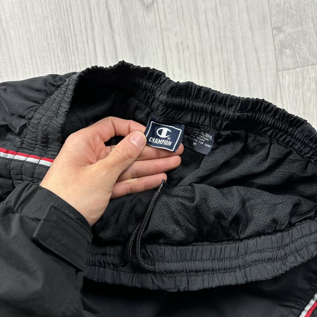VINTAGE Y2K CHAMPION BAGGY TRACKSUIT BOTTOMS BLACK