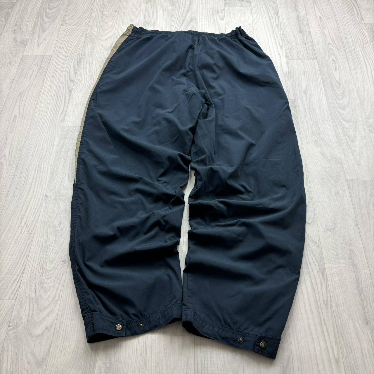 VINTAGE Y2K NIKE BAGGY WIDE LEG TRACKSUIT BOTTOMS NAVY