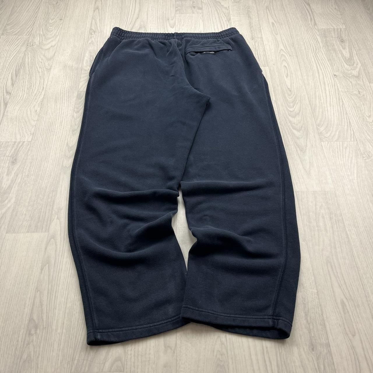 VINTAGE Y2K NIKE BAGGY WIDE LEG COTTON SWEATPANTS NAVY