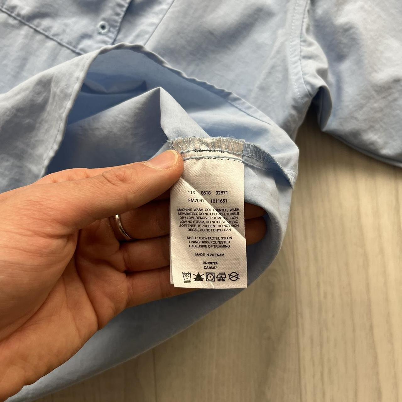 VINTAGE Y2K COLUMBIA SHORT SLEEVE UTILITY SHIRT LIGHT BLUE