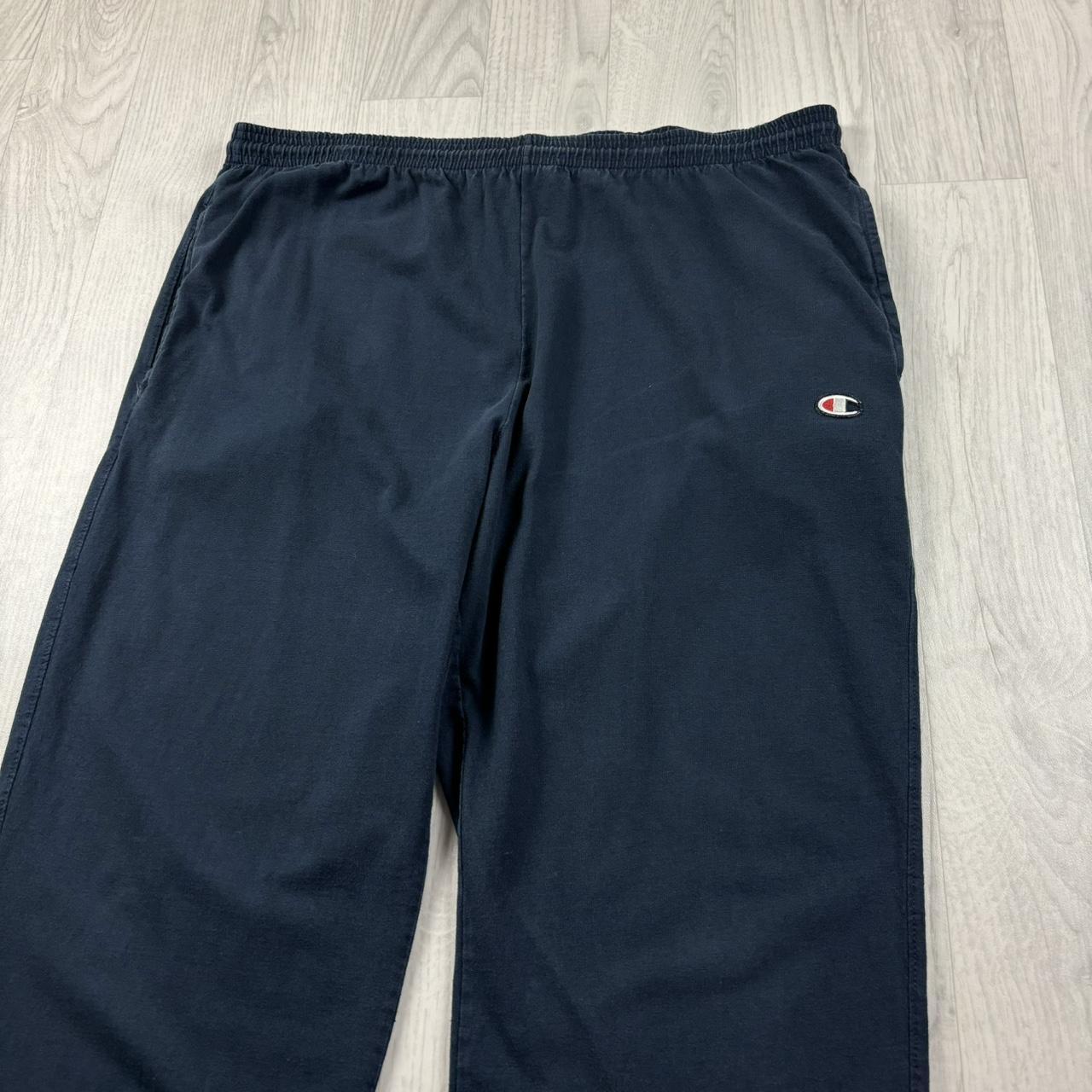 VINTAGE 00s CHAMPION BAGGY LIGHTWEIGHT SWEATPANTS NAVY