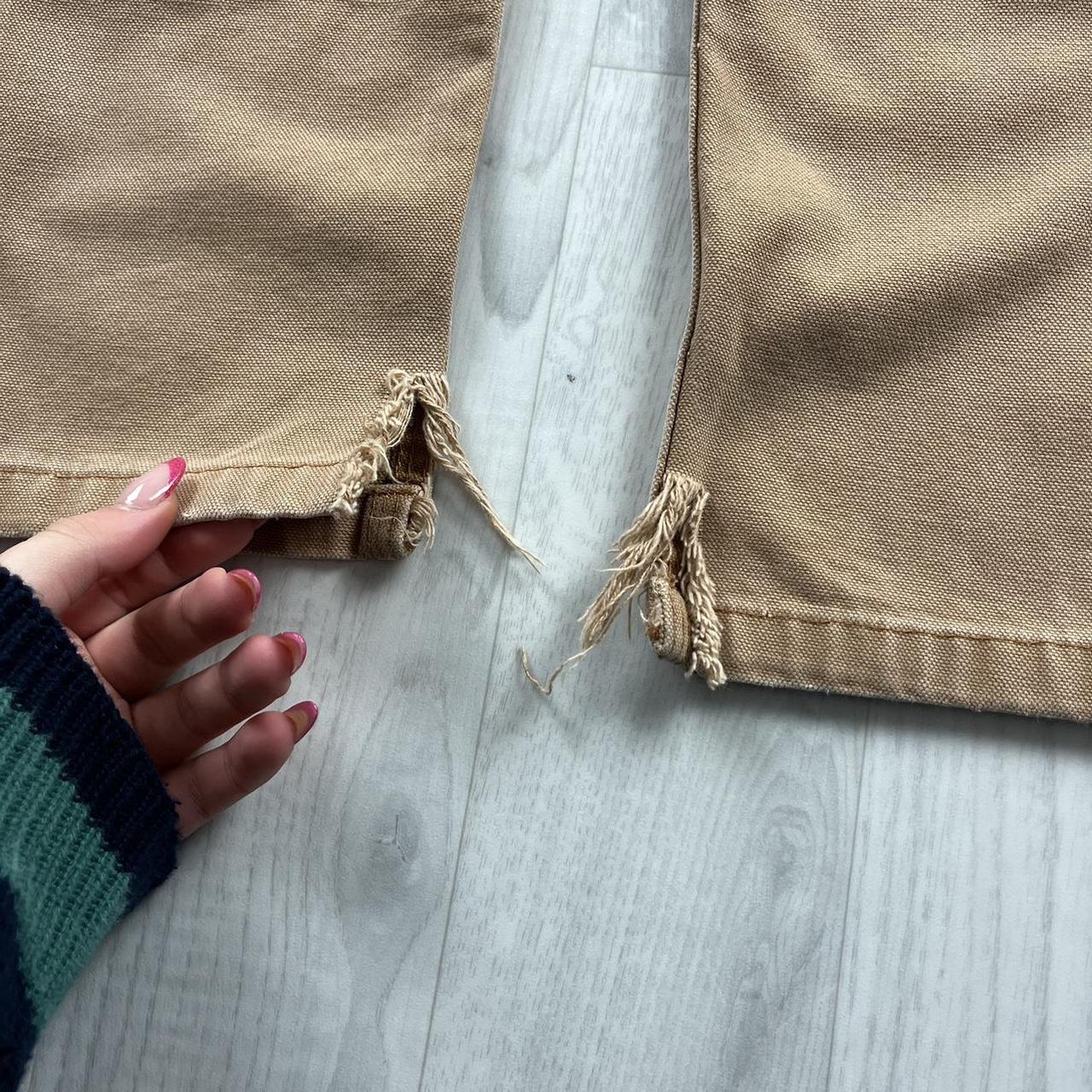 VINTAGE KEY BAGGY STRAIGHT LEG CARPENTER JEANS TAN