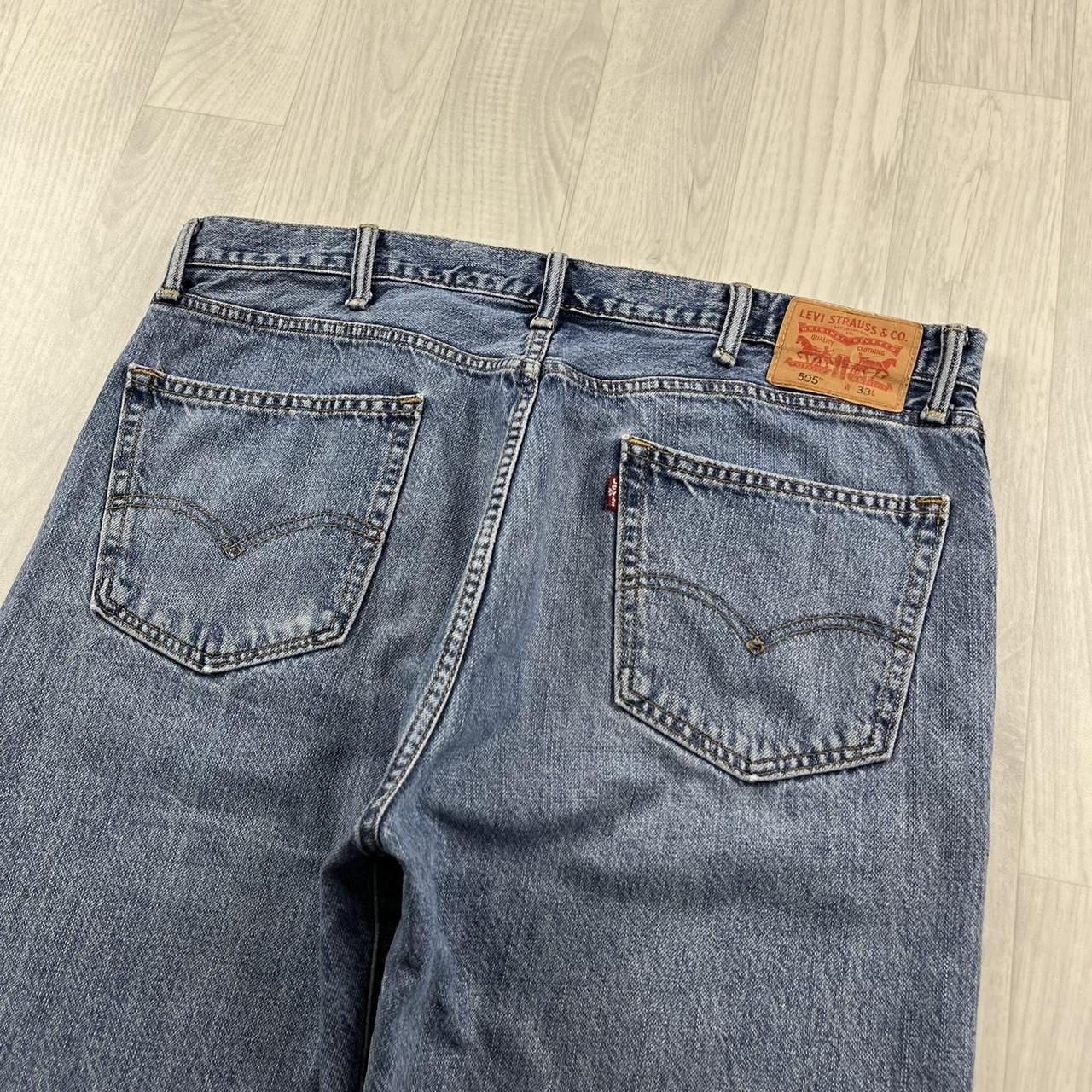 VINTAGE LEVIS BAGGY LOOSE SKATER HIP HOP JORTS BLUE (38w)