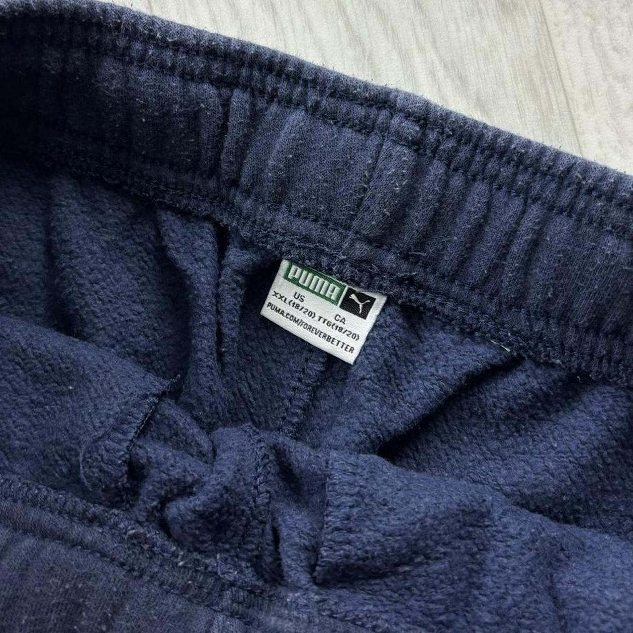 PUMA STRAIGHT LEG COTTON SWEATPANTS NAVY