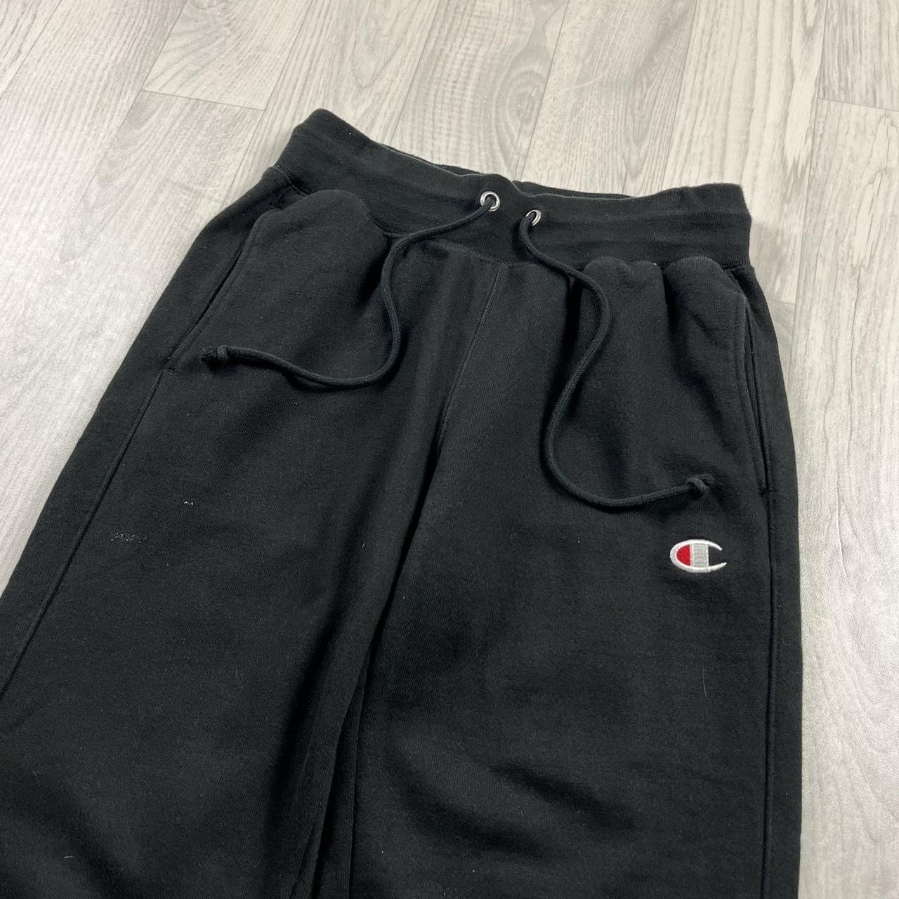 VINTAGE 00s CHAMPION COTTON SWEATPANTS BLACK
