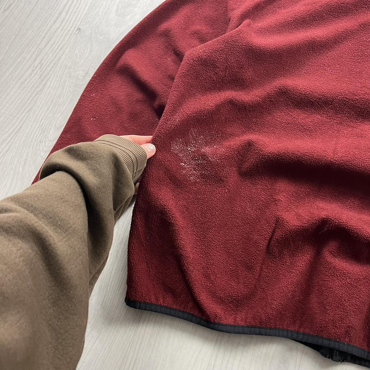 VINTAGE Y2K TIMBERLAND ZIP UP FLEECE BURGUNDY
