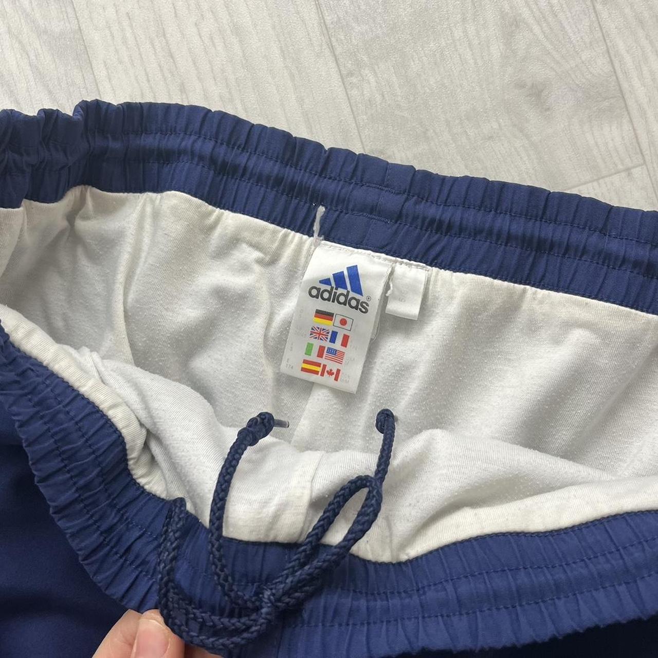 VINTAGE Y2K ADIDAS BAGGY TRACKSUIT BOTTOMS NAVY