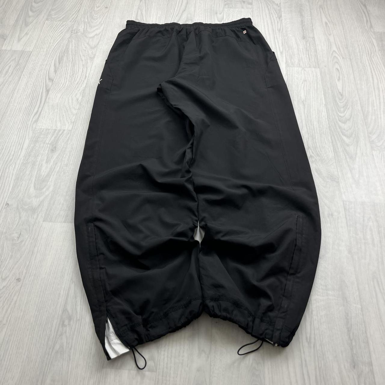VINTAGE Y2K PUMA TECHNICAL BAGGY TRACKSUIT BOTTOMS BLACK
