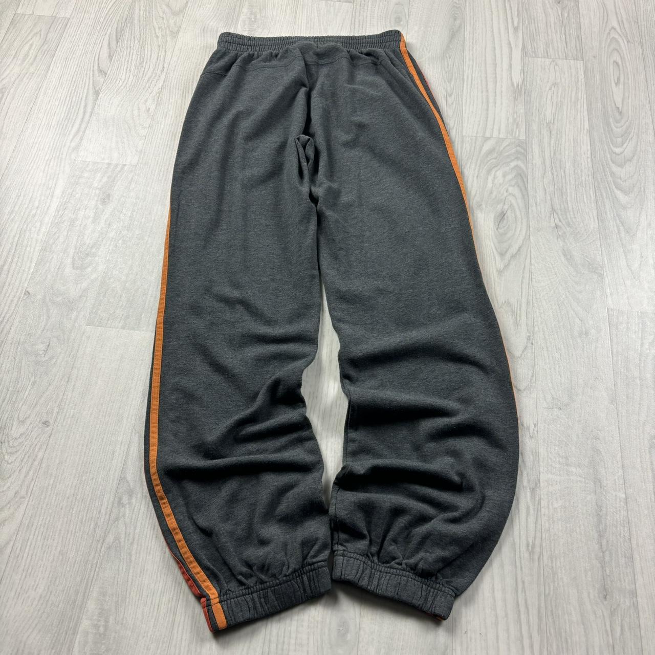 VINTAGE Y2K ADIDAS ESSENTIALS BAGGY COTTON SWEATPANTS GREY