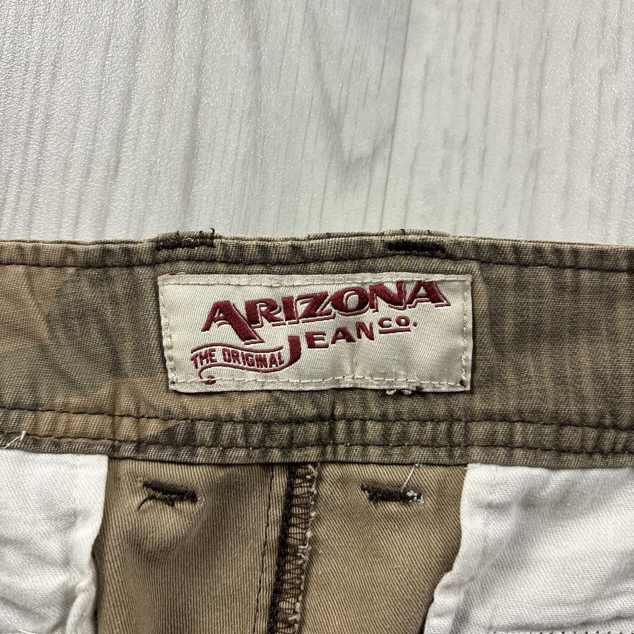 VINTAGE Y2K ARIZONA BAGGY LOOSE CAMO SHORTS KHAKI