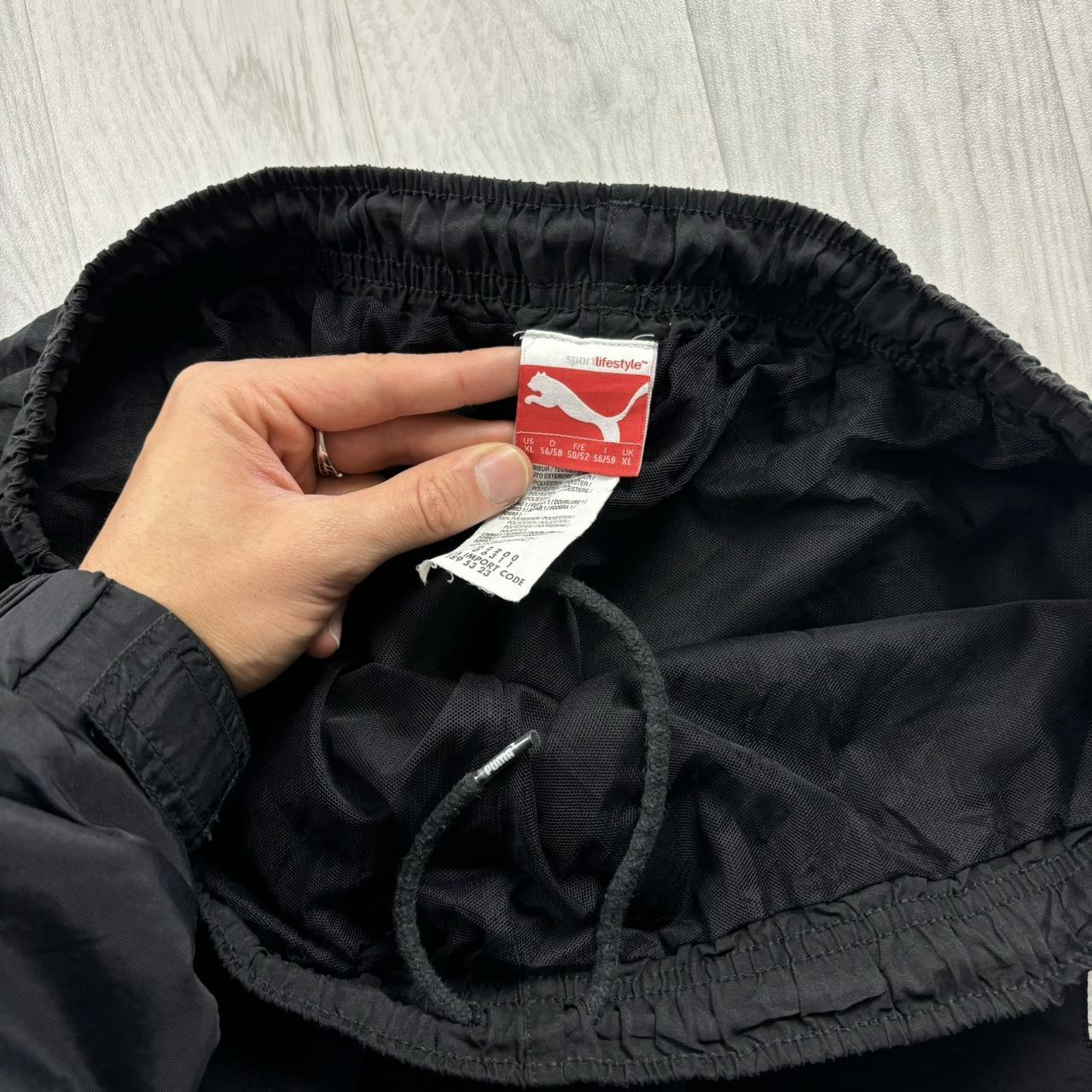 VINTAGE Y2K PUMA BAGGY TRACKSUIT BOTTOMS BLACK