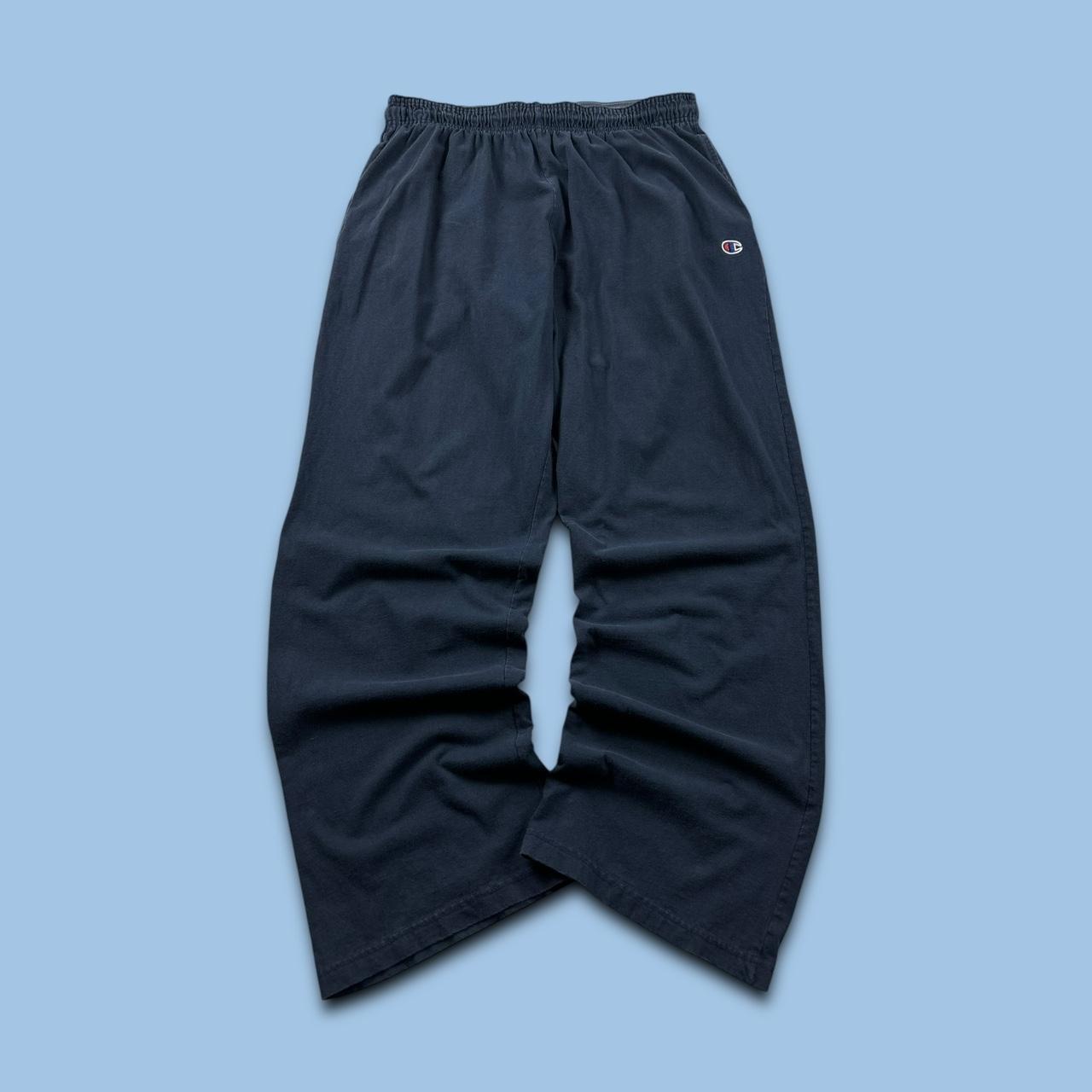 VINTAGE 00s CHAMPION BAGGY LIGHTWEIGHT SWEATPANTS NAVY