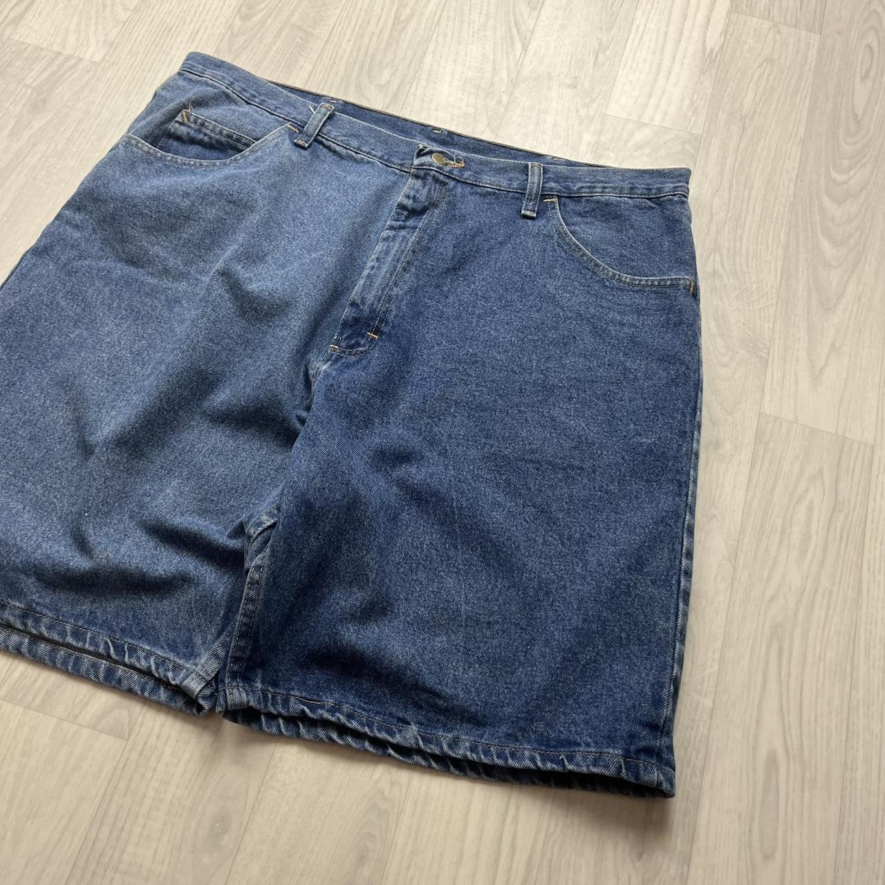 VINTAGE Y2K WRANGLER BAGGY JORTS BLUE