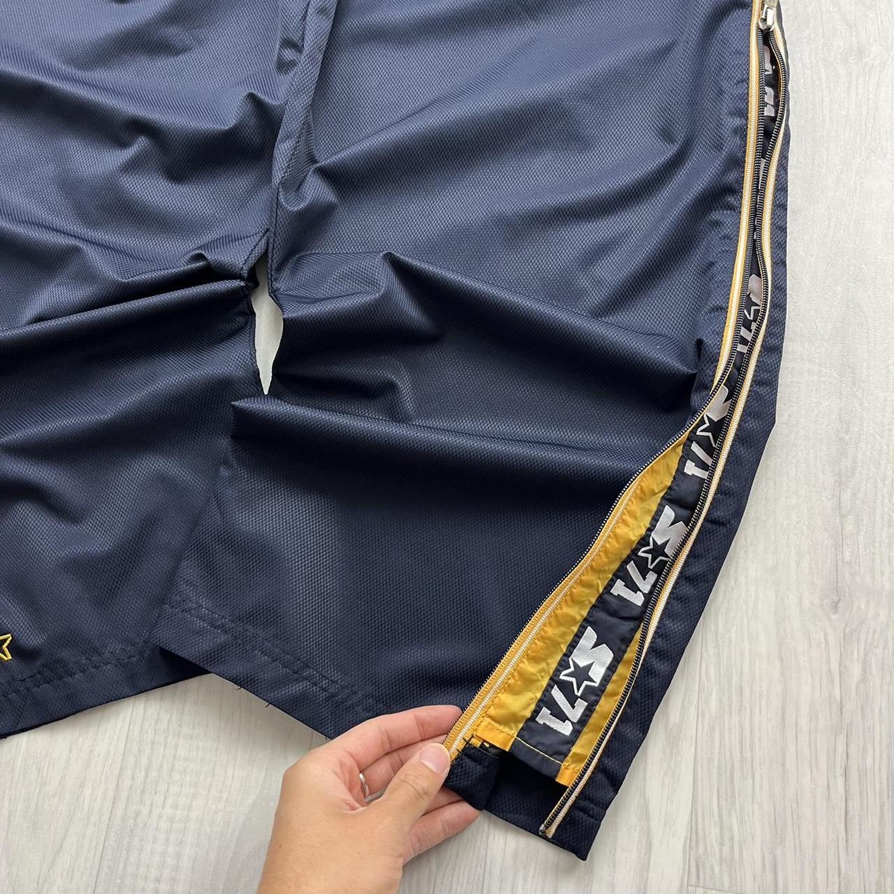 VINTAGE Y2K STARTER WIDE LEG BAGGY TRACKSUIT BOTTOMS NAVY