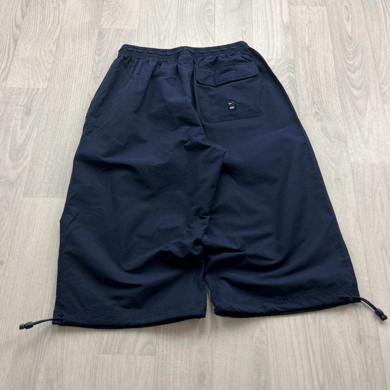 VINTAGE Y2K NIKE BAGGY TECHNICAL SHORTS NAVY