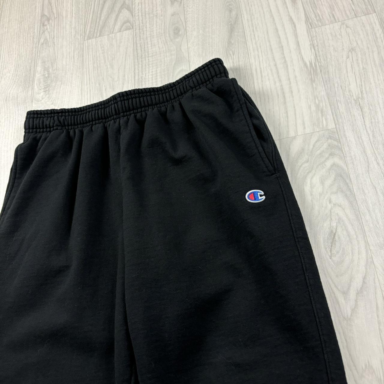 VINTAGE 00s CHAMPION COTTON SWEATPANTS BLACK