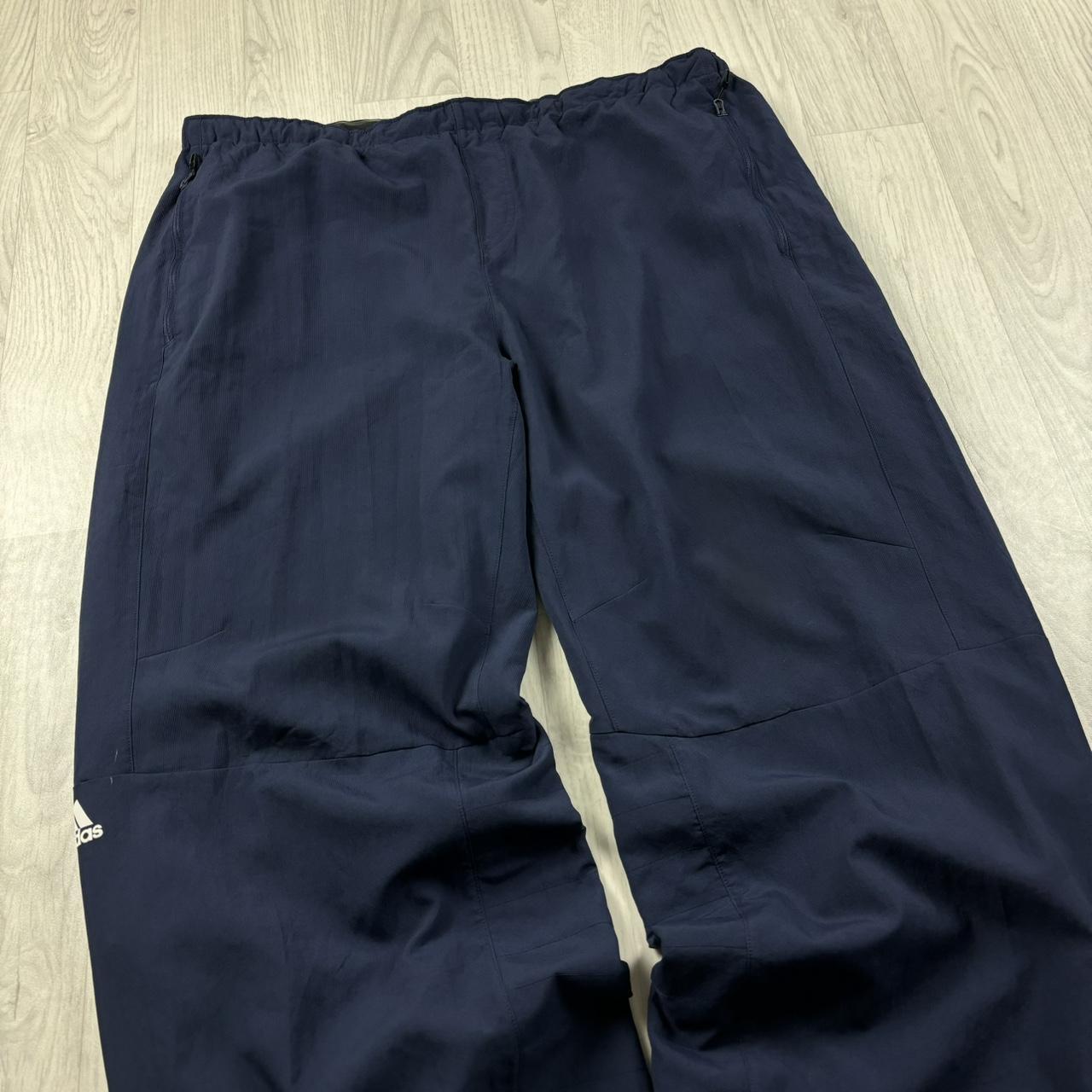 VINTAGE Y2K ADIDAS BAGGY TRACKSUIT BOTTOMS NAVY