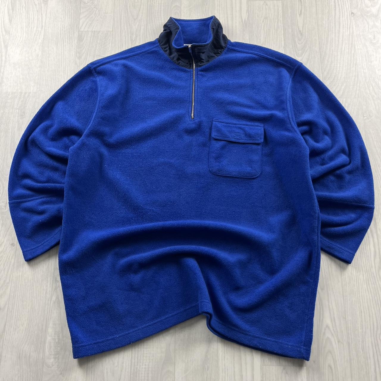 VINTAGE Y2K WOOLRICH QUARTER ZIP FLEECE SWEATSHIRT PURPLE