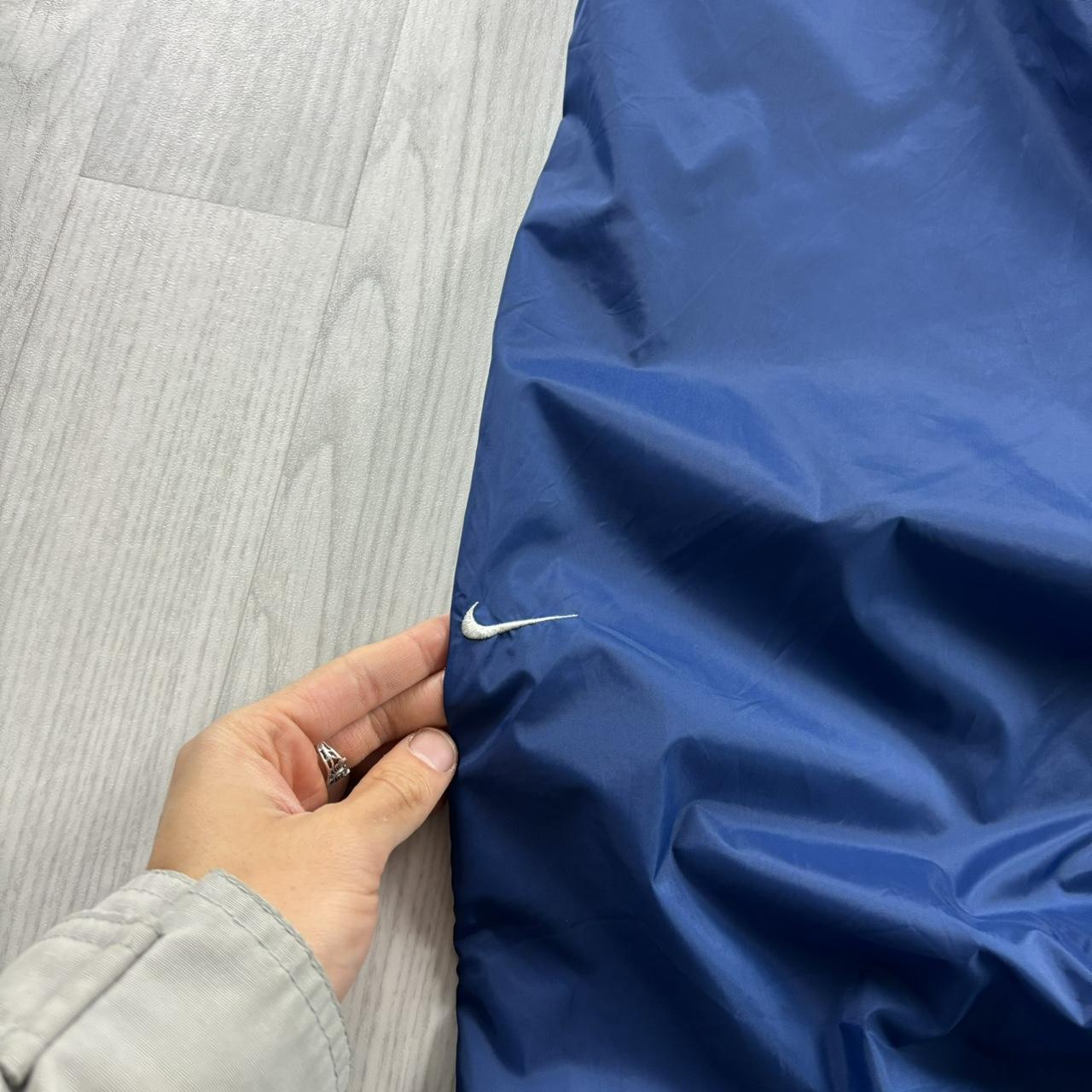 VINTAGE Y2K NIKE BAGGY WIDE LEG TRACKSUIT BOTTOMS NAVY BLUE