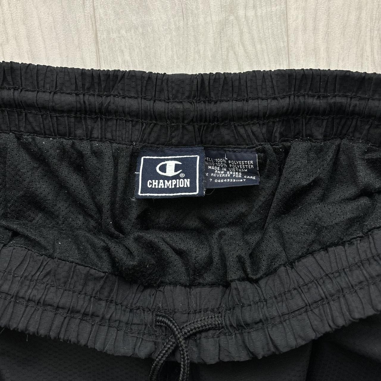 VINTAGE Y2K CHAMPION BAGGY TRACKSUIT BOTTOMS BLACK