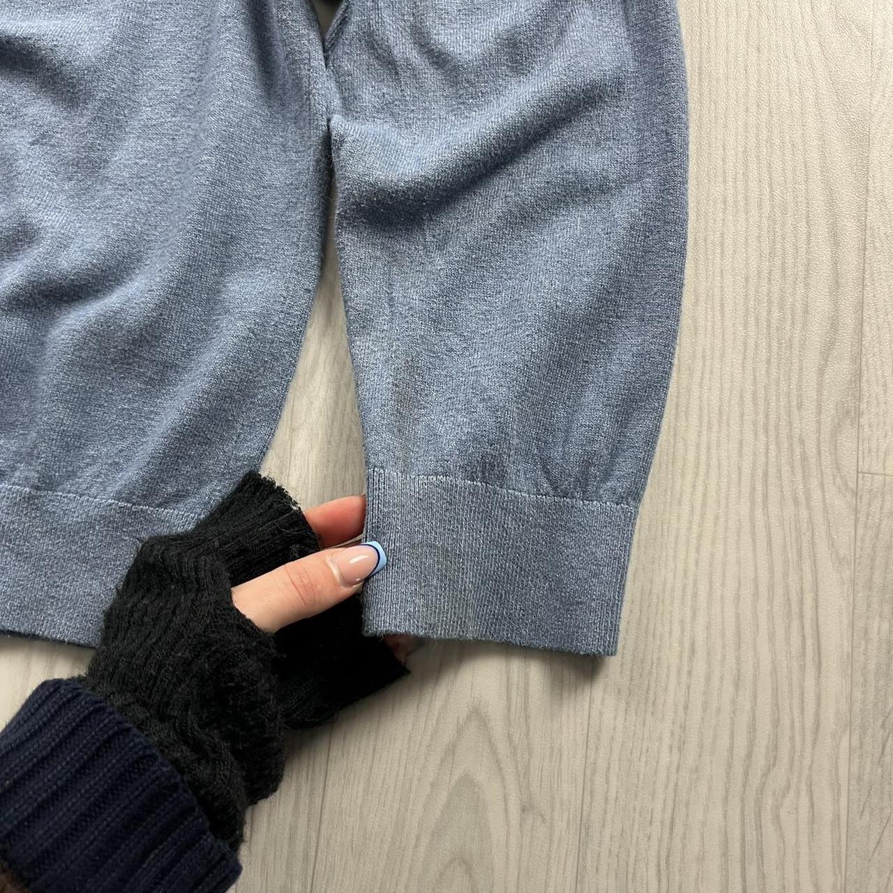 VINTAGE Y2K NAUTICA QUARTER ZIP KNITTED JUMPER BLUE