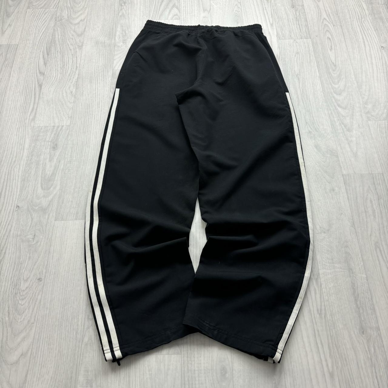 VINTAGE Y2K ADIDAS BAGGY TRACKSUIT BOTTOMS BLACK