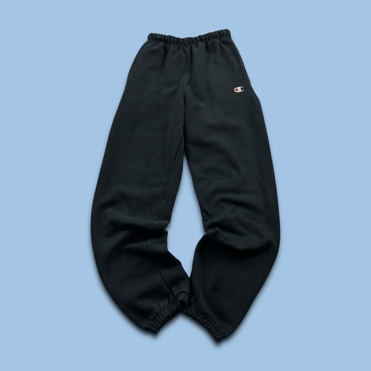 VINTAGE 00s CHAMPION COTTON SWEATPANTS BLACK