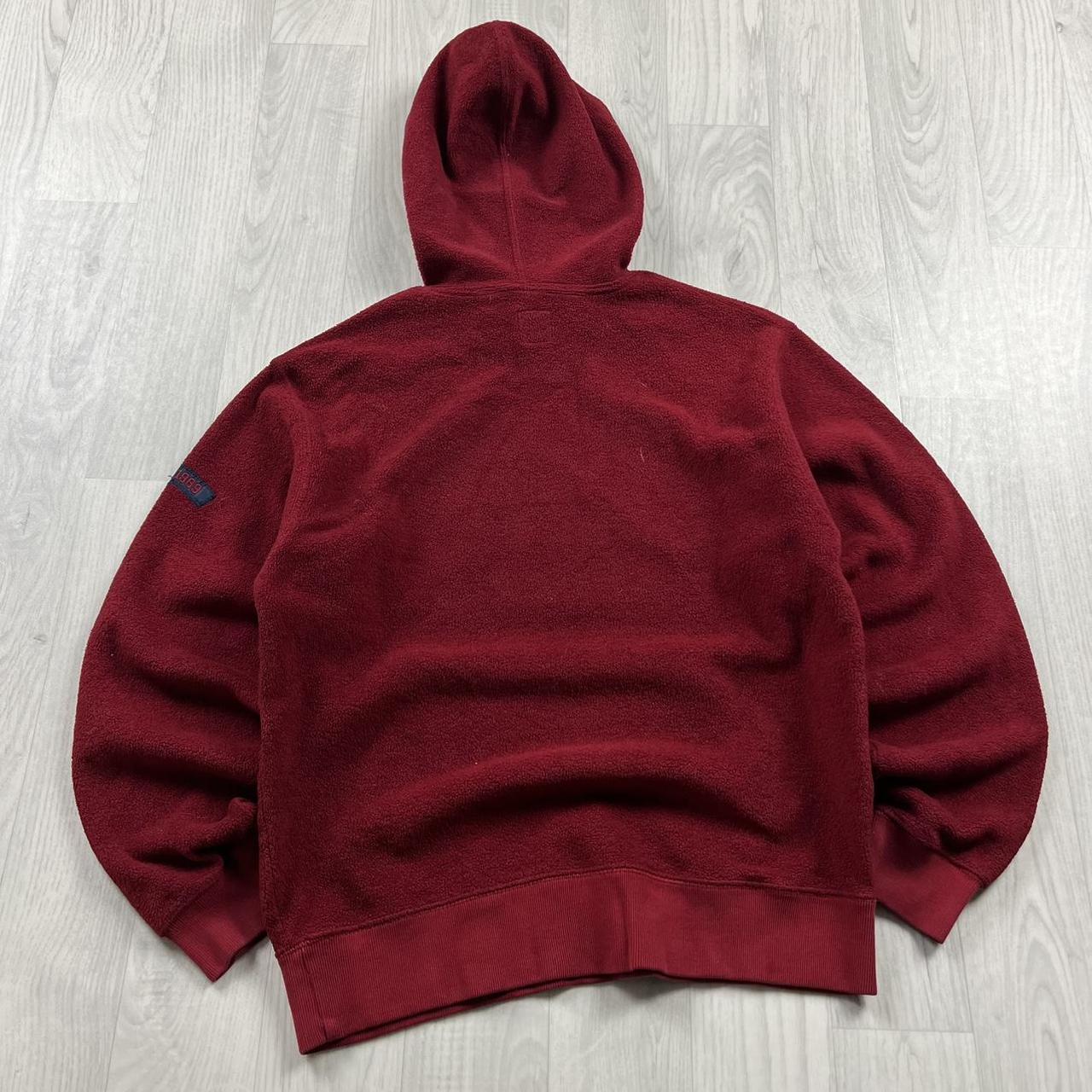 VINTAGE Y2K GAP FLEECE HOODIE BURGUNDY