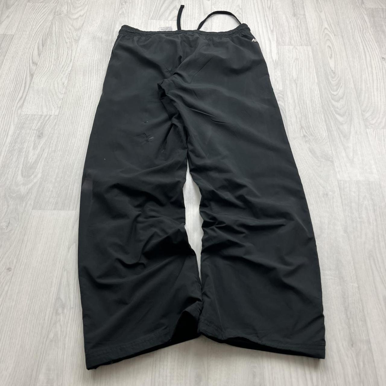 VINTAGE Y2K NIKE LOW RISE BAGGY TRACKSUIT BOTTOMS BLACK