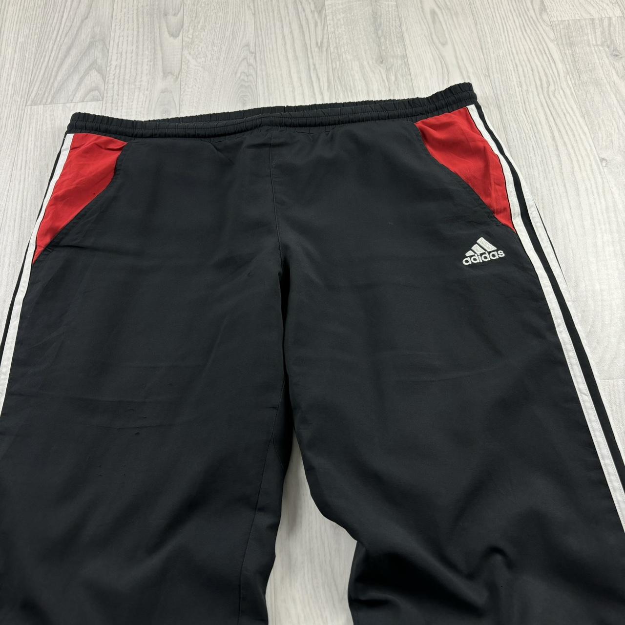 VINTAGE Y2K ADIDAS BAGGY TRACKSUIT BOTTOMS BLACK