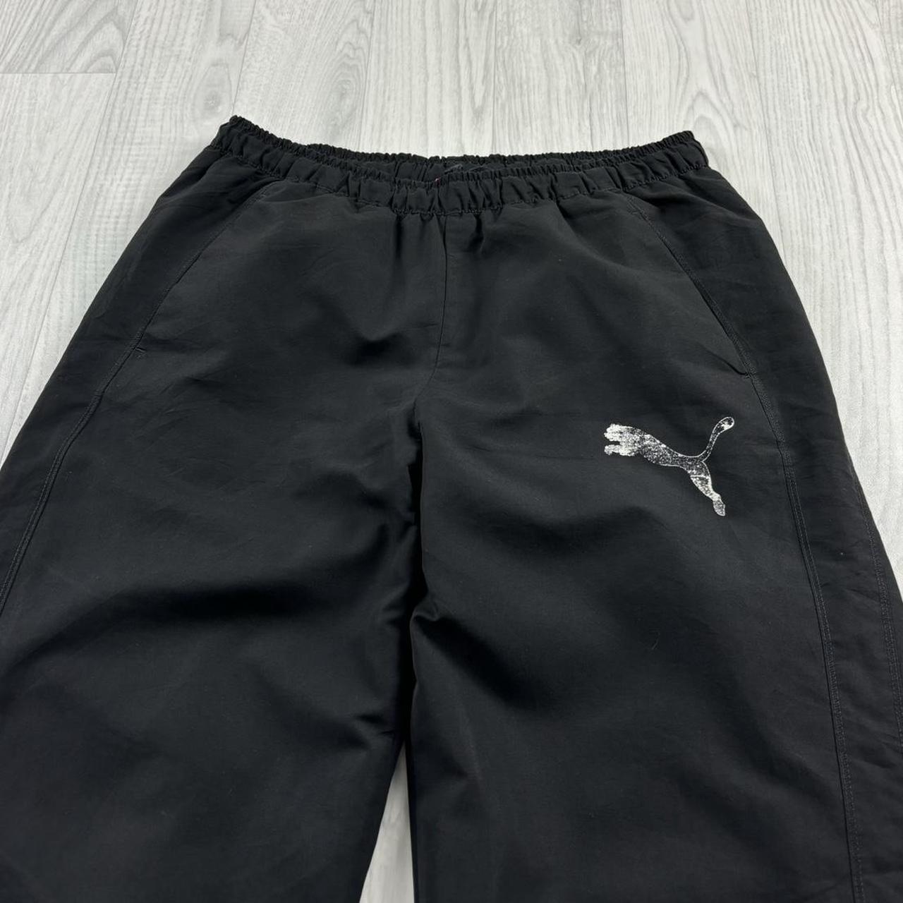 VINTAGE Y2K PUMA BAGGY TRACKSUIT BOTTOMS BLACK
