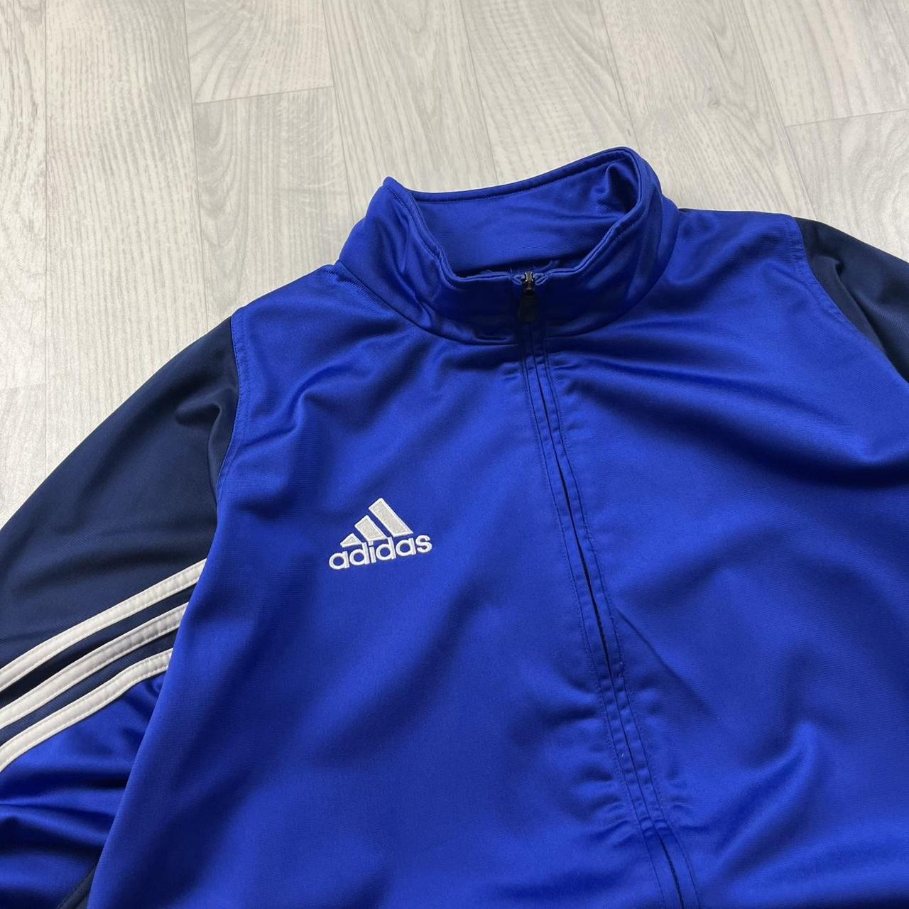 VINTAGE 00s ADIDAS ZIP UP TRACK JACKET BLUE