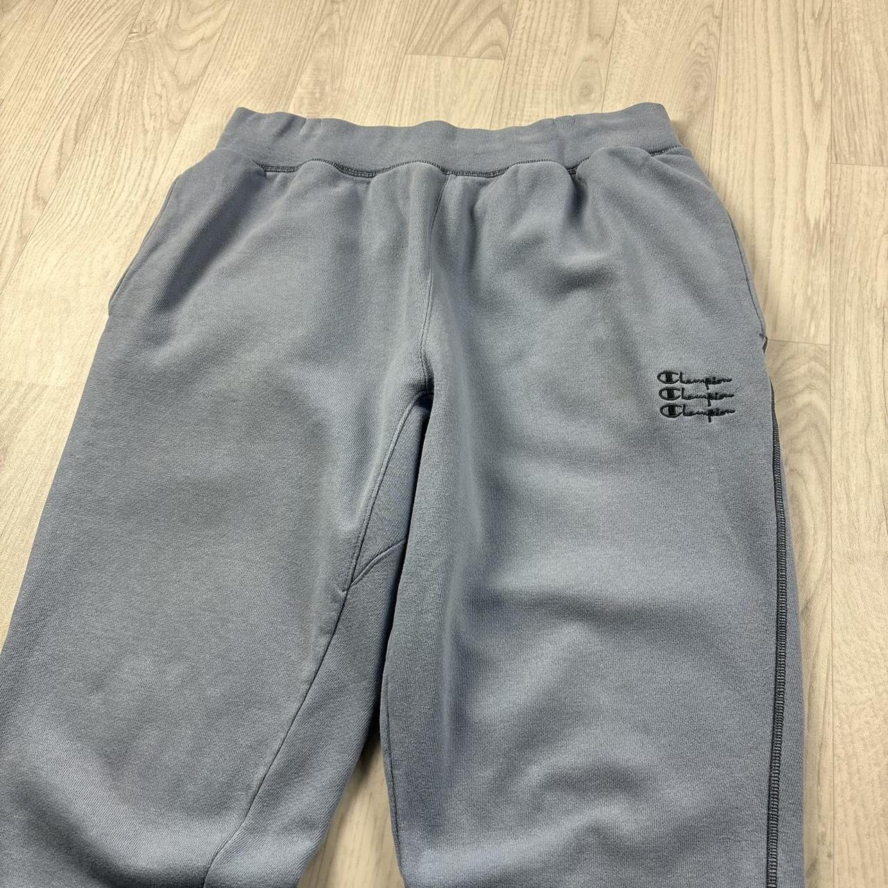VINTAGE 00s CHAMPION REVERSE WEAVE COTTON SWEATPANTS BABY BLUE