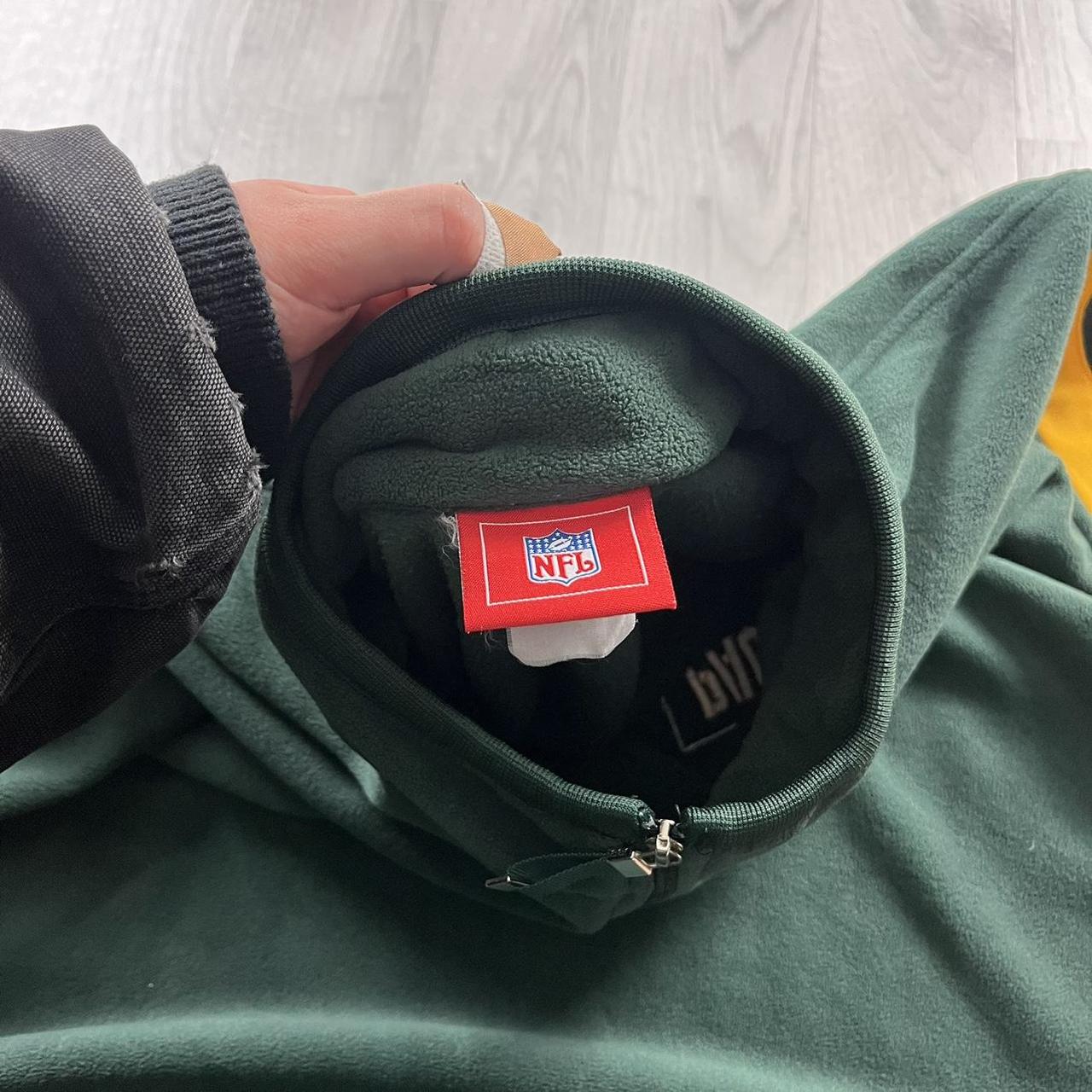 VINTAGE Y2K NFL PACKERS QUARTER ZIP FLEECE SWEATSHIRT GREEN