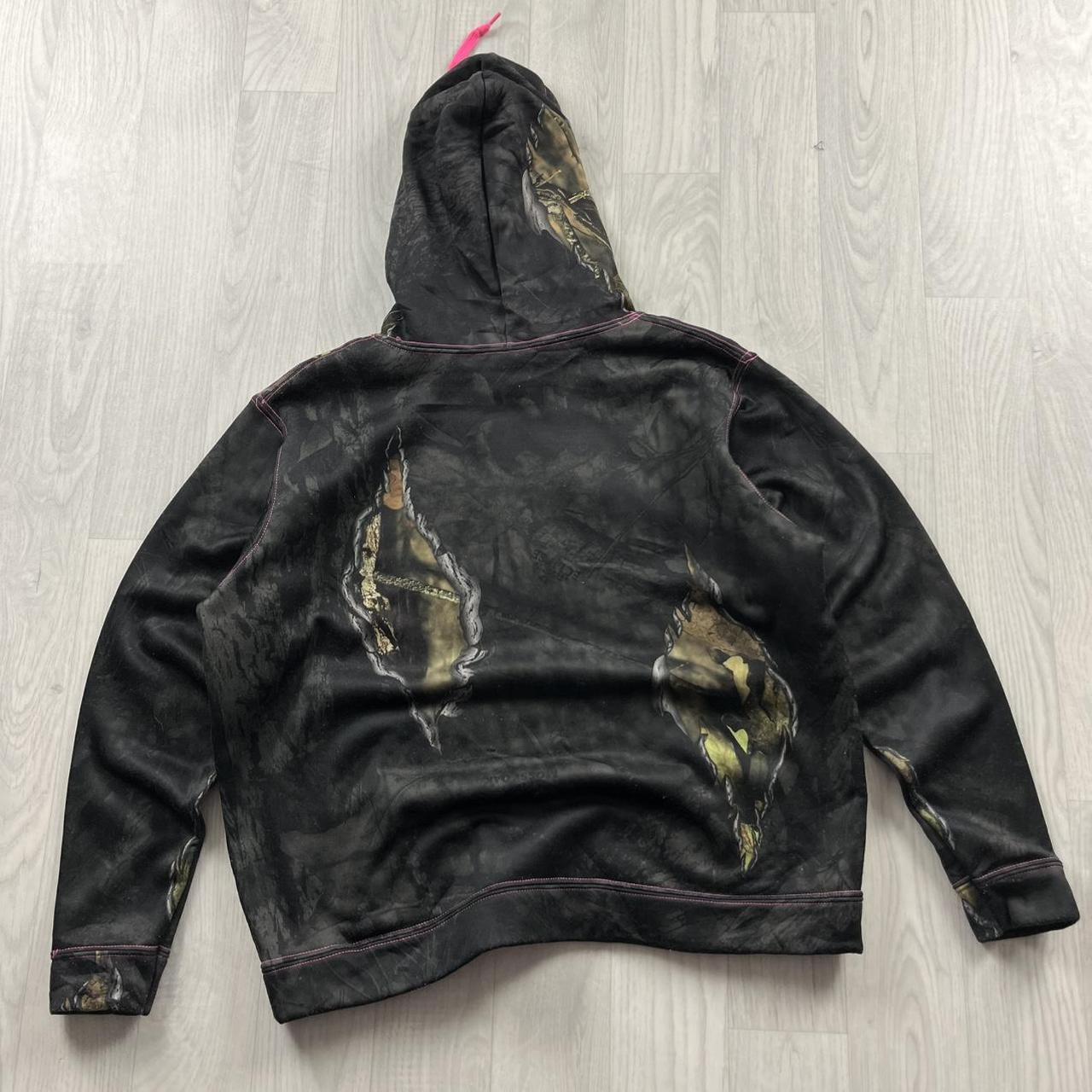 VINTAGE MOSSY OAK REALTREE HOODIE CAMO BLACK PINK