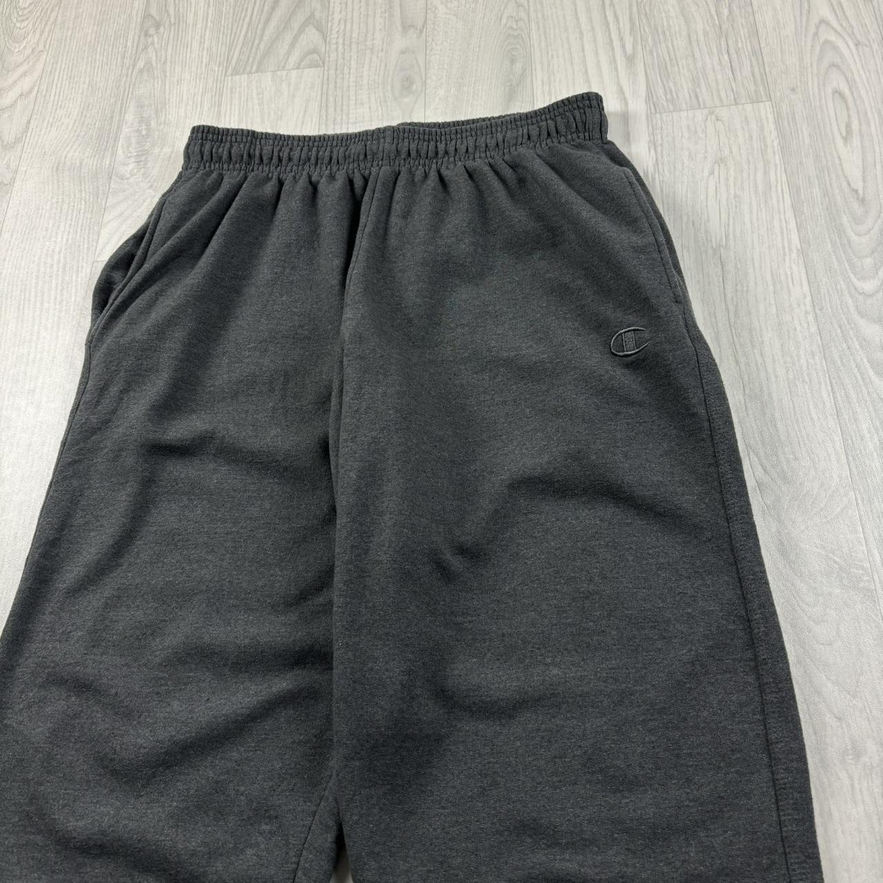 VINTAGE 00s CHAMPION BAGGY COTTON SWEATPANTS CHARCOAL GREY