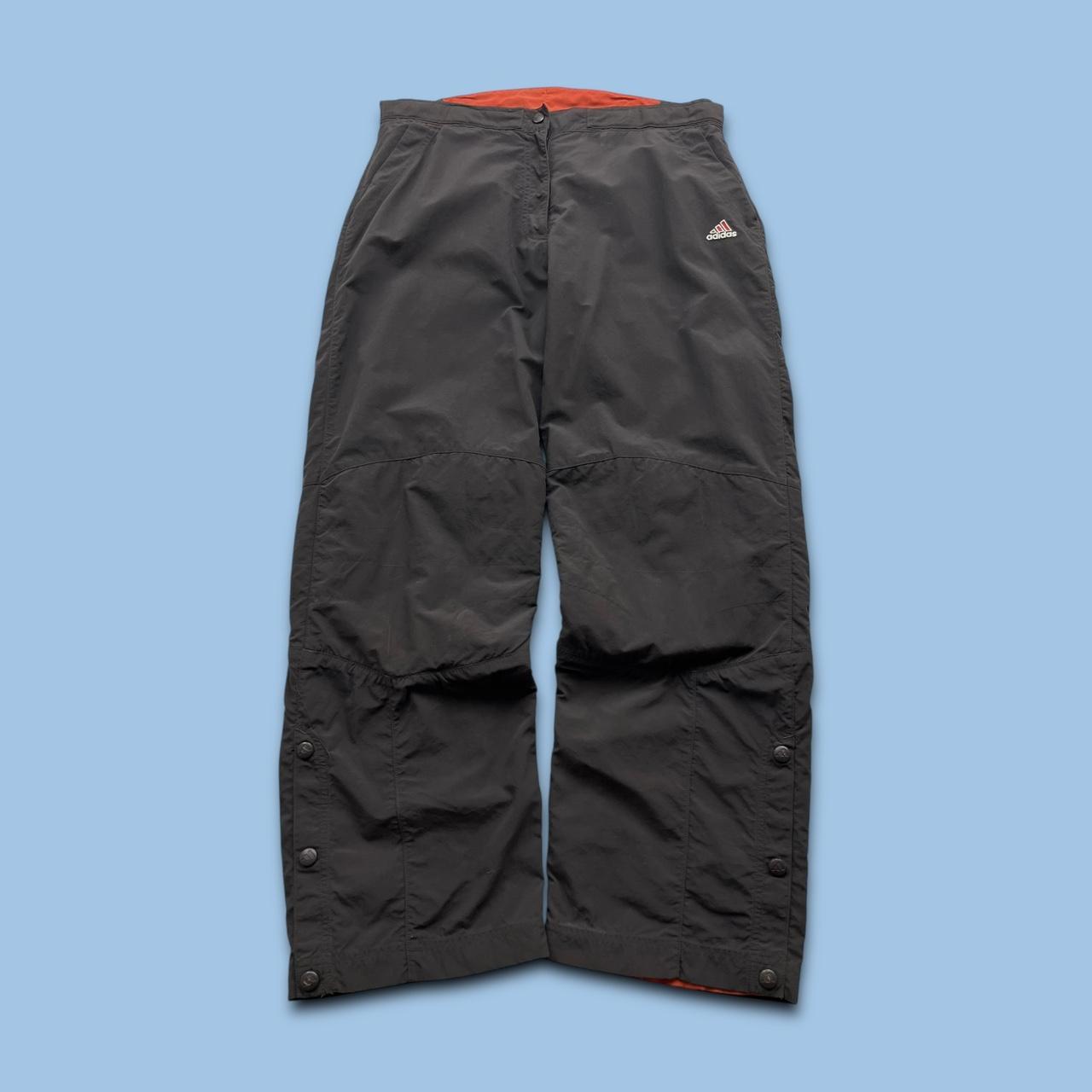 VINTAGE Y2K ADIDAS BAGGY UTILITY TRACKSUIT BOTTOMS BROWN