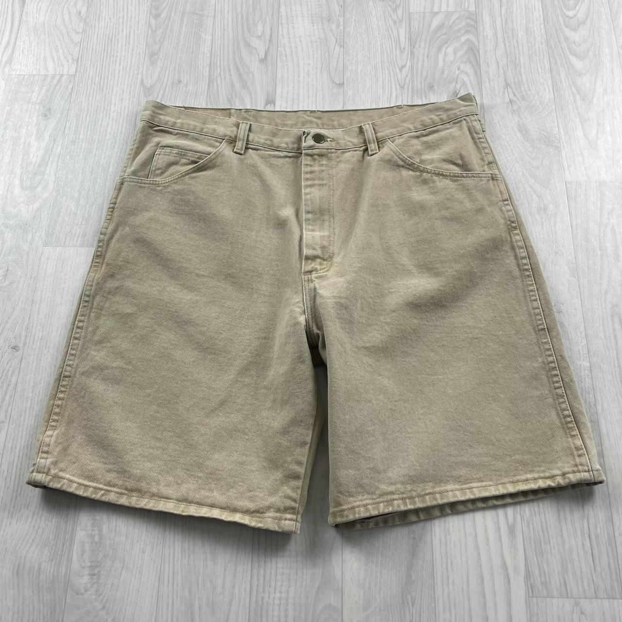 VINTAGE WRANGLER BAGGY LOOSE SKATER JORTS BEIGE (38w)