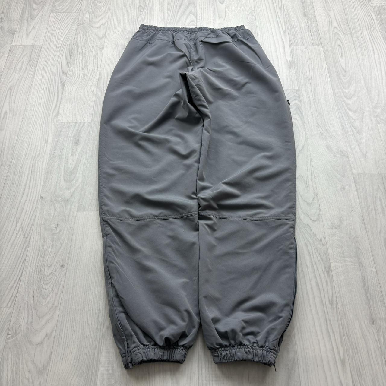 VINTAGE Y2K ADIDAS BAGGY TRACKSUIT BOTTOMS GREY