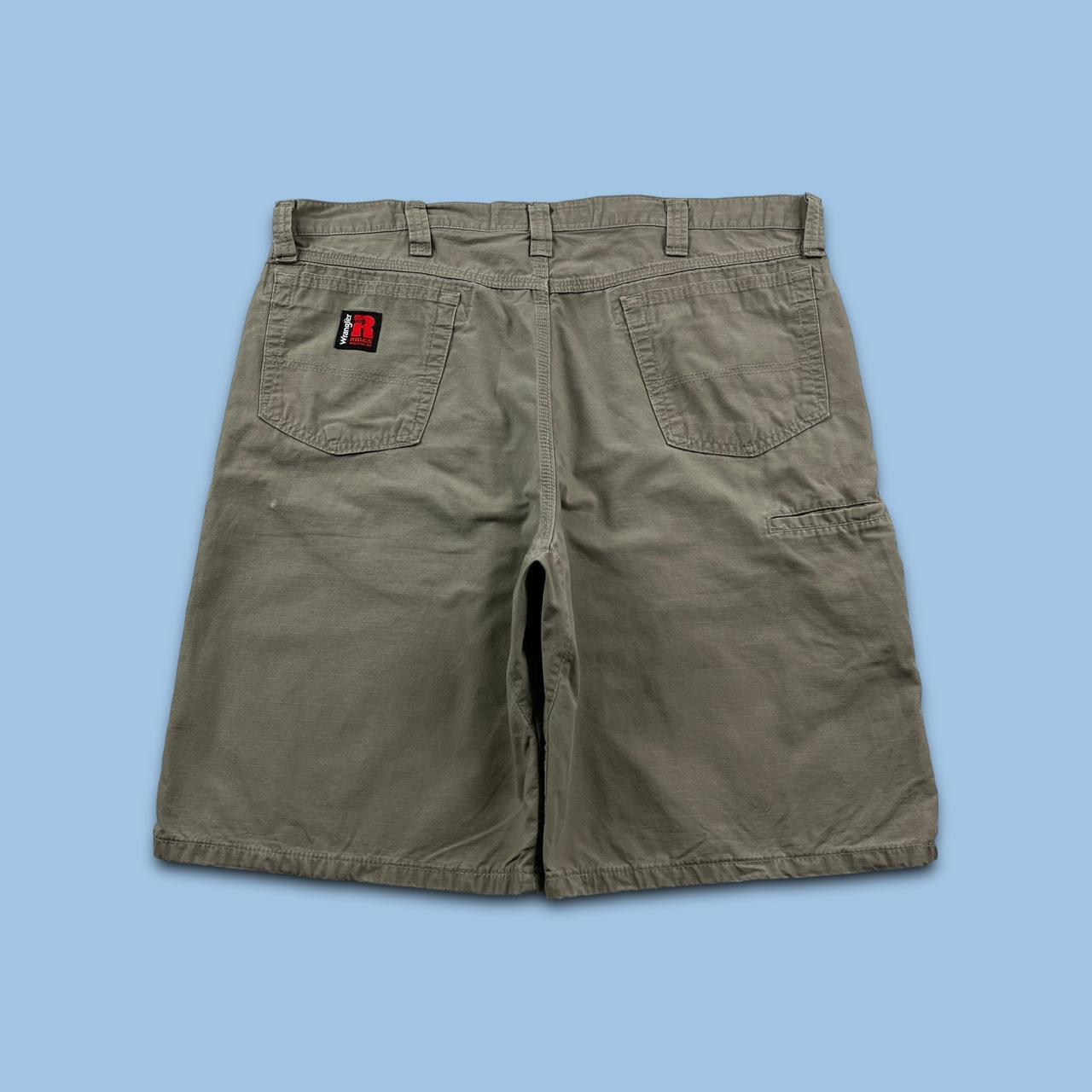 VINTAGE WRANGLER BAGGY CARPENTER JORTS BEIGE (38w)