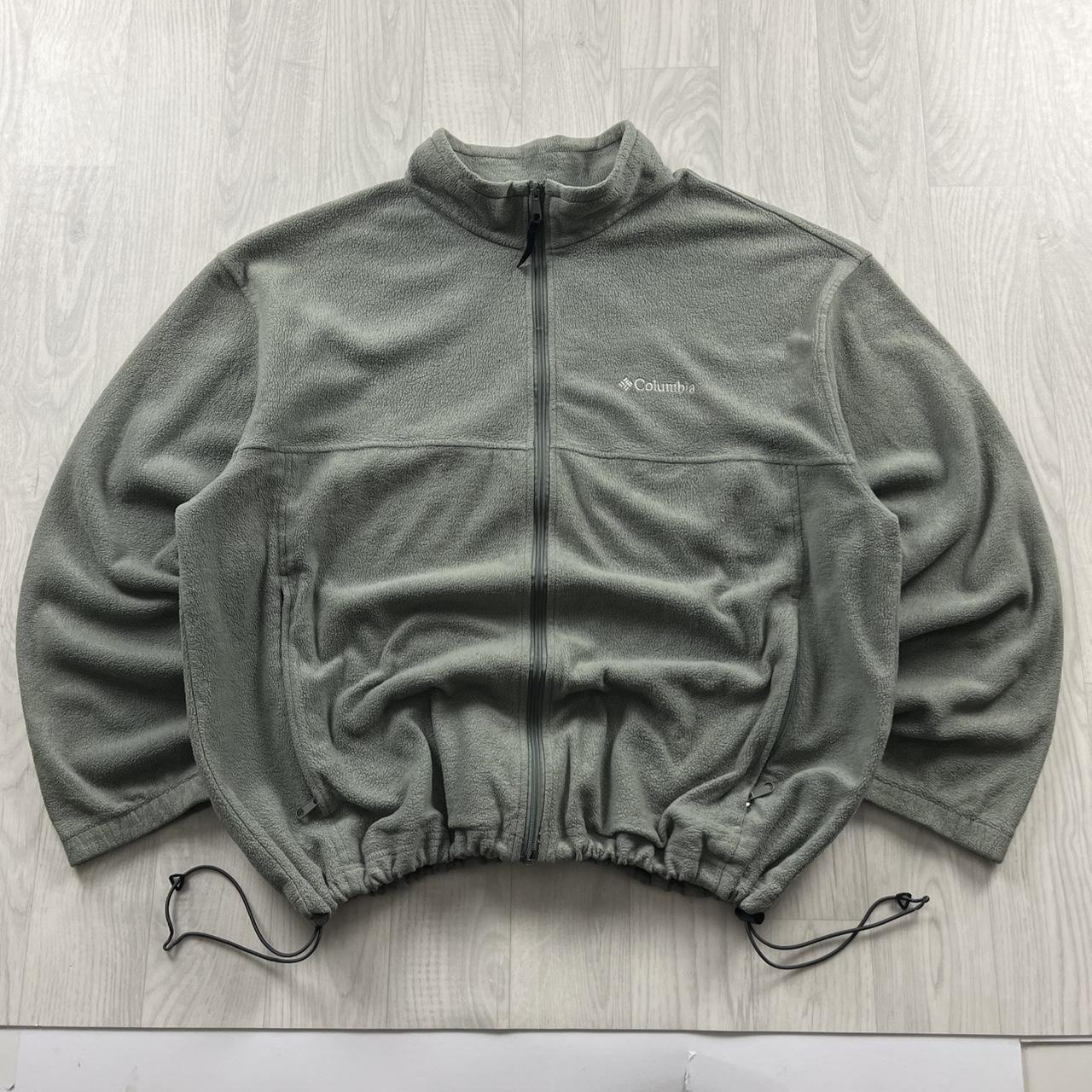 VINTAGE Y2K COLUMBIA ZIP UP FLEECE GREY