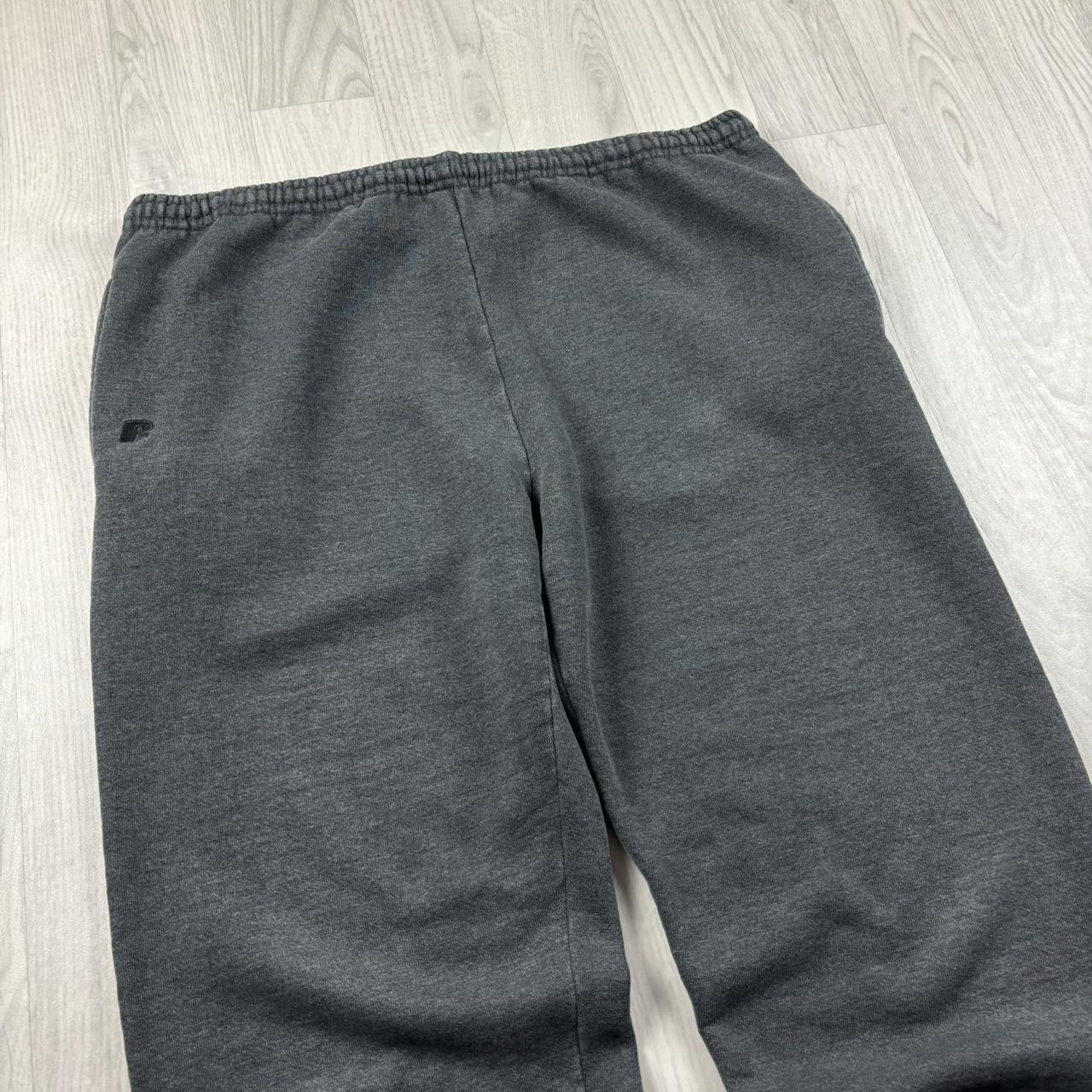 VINTAGE RUSSELL ATHLETIC BAGGY COTTON SWEATPANTS CHARCOAL GREY