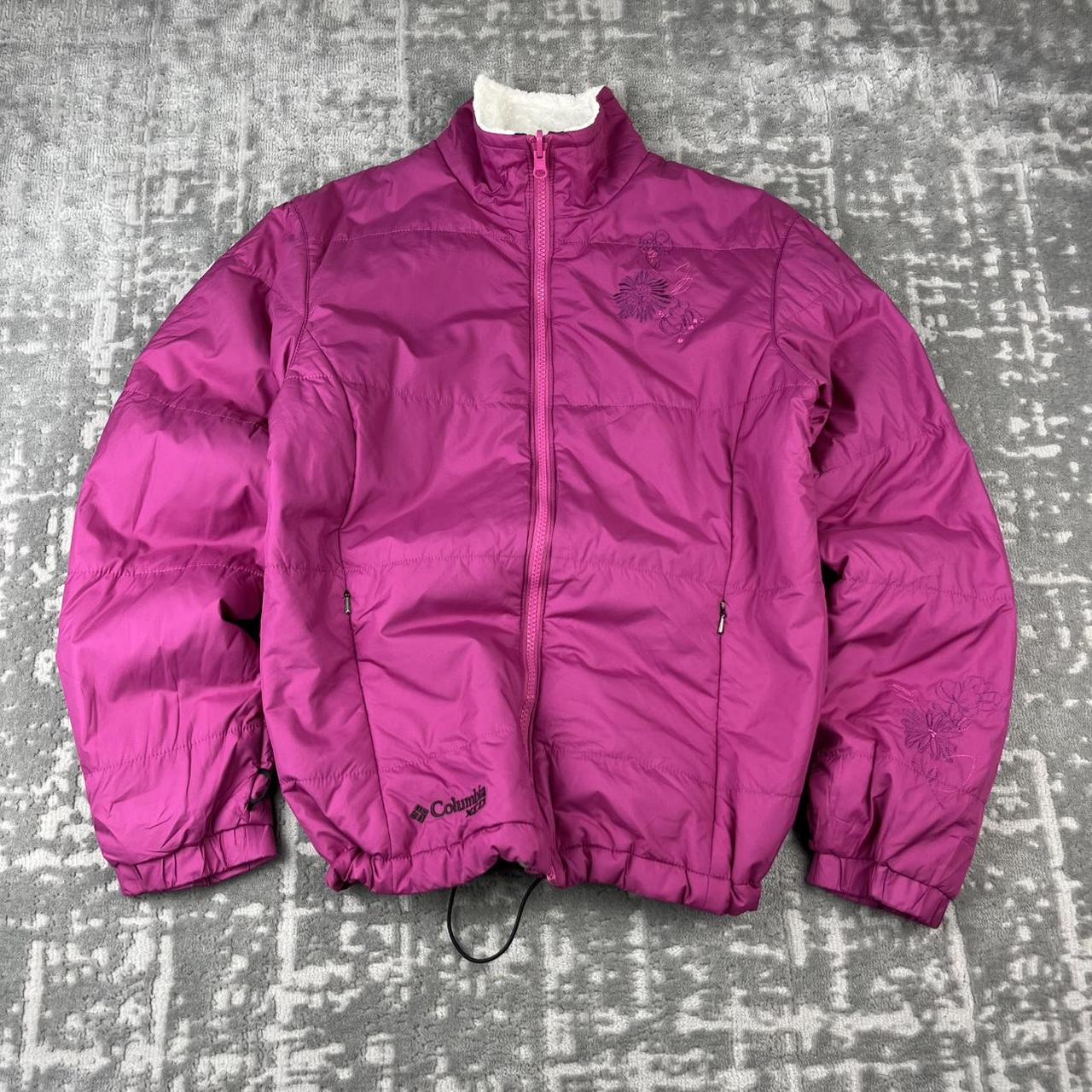 VINTAGE 00s COLUMBIA PUFFER JACKET PINK