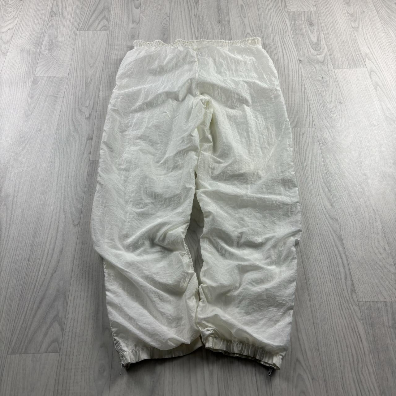 VINTAGE Y2K FILA BAGGY TRACKSUIT BOTTOMS WHITE