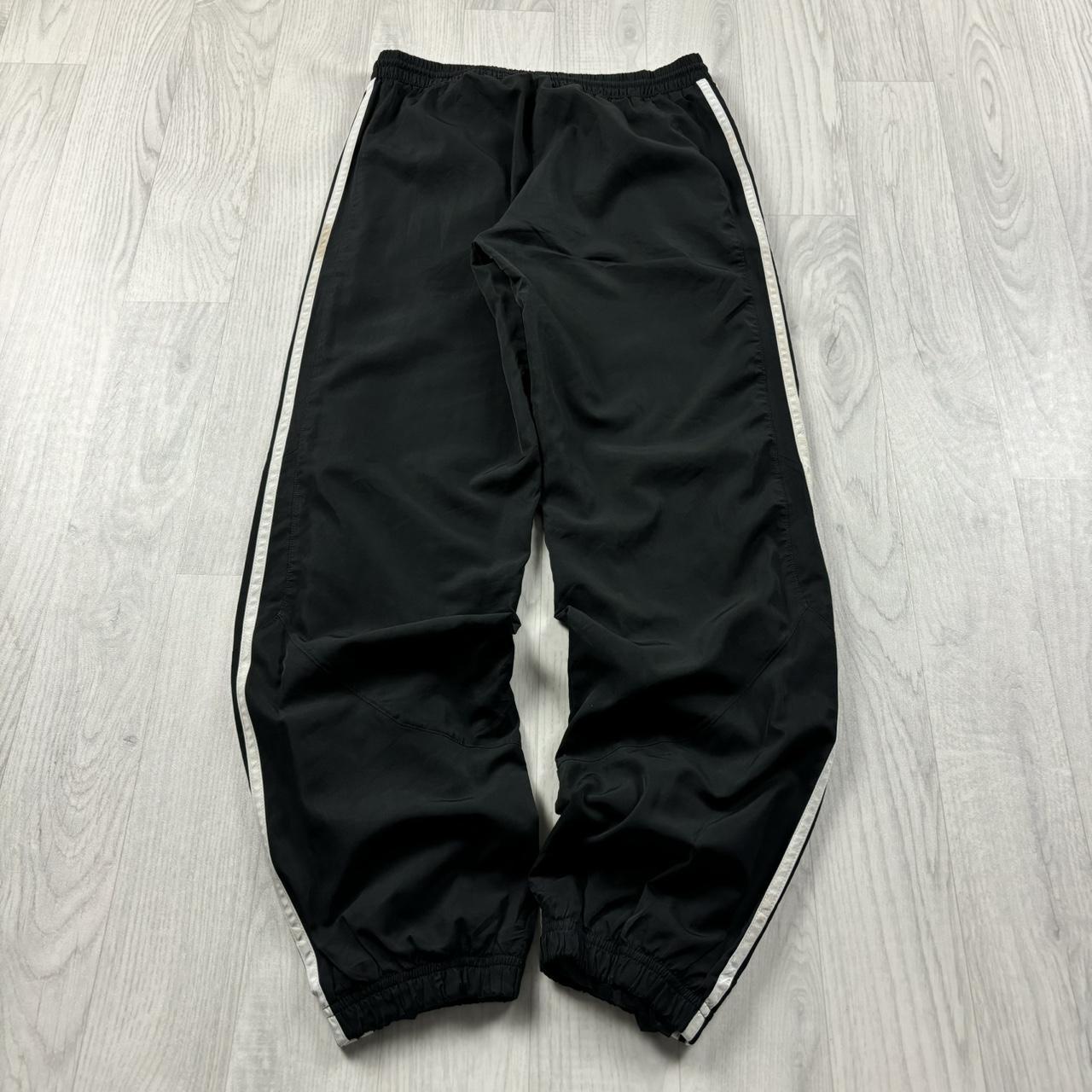 VINTAGE Y2K ADIDAS BAGGY TRACKSUIT BOTTOMS BLACK